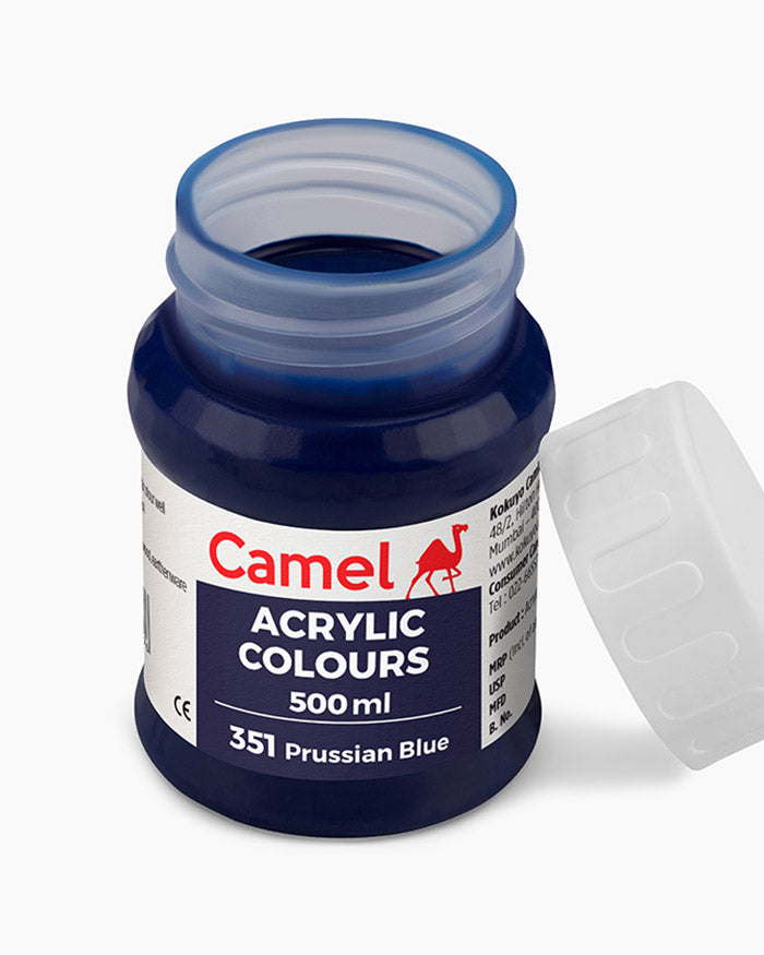 Camel Acrylic Colour 500ML Prussian Blue 351