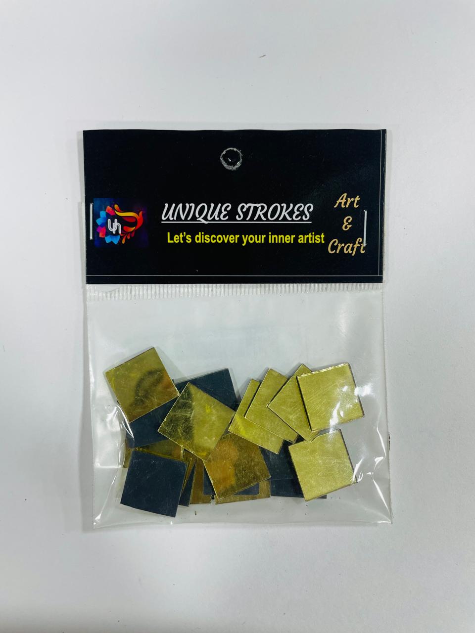 Glass Mirror small for Picchwai and Lippan Art-Gold Addition Approx.20gm