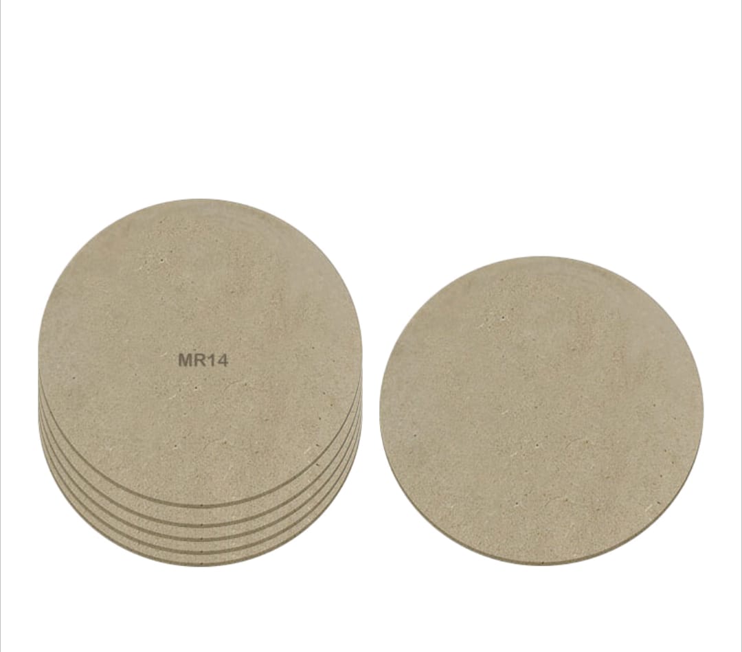 MDF Round 14Inch Pack of 5(4MM)