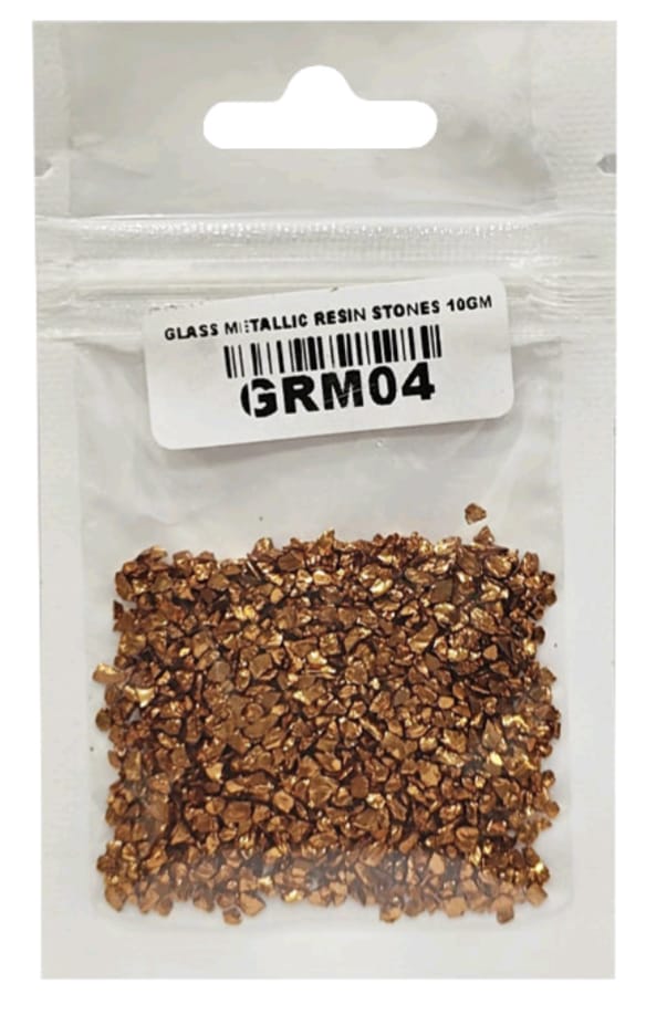 GRM04 Glass Metallic Resin Stone Copper 10g