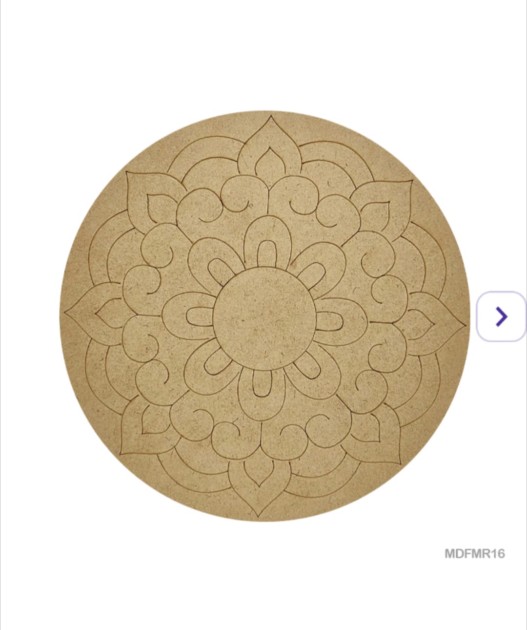 Pre-Marked MDF for Mandala Pichwai and Lippan art 10 Inch 3MM (MDFMR16)