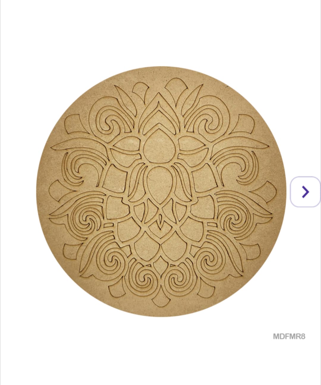 Pre-Marked MDF for Mandala Pichwai and Lippan art 10 Inch 3MM (MDFMR8)