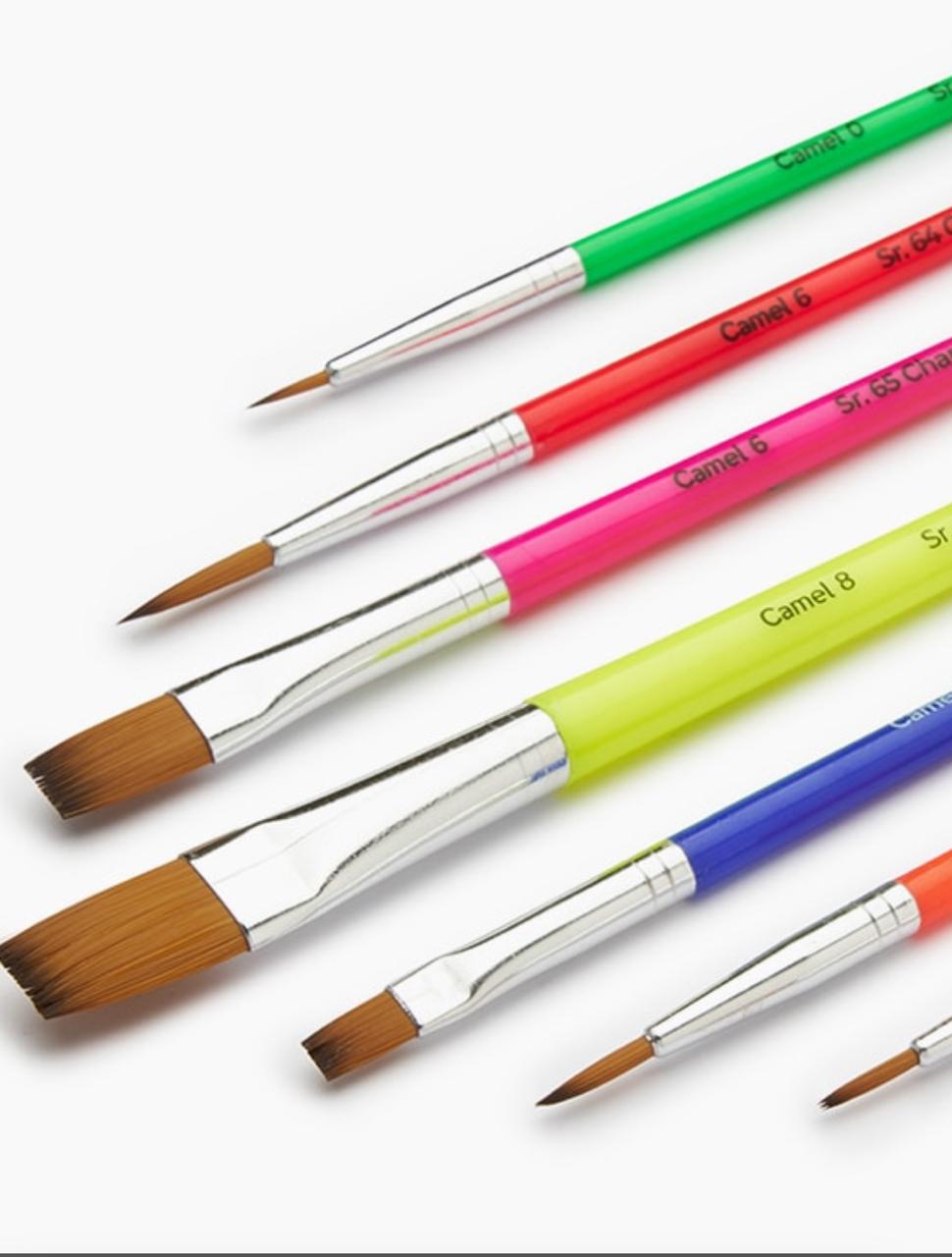 Camel CHamp Brush Mix Sr 64 & 65 Set of 7 (R-0,2,4,6 F-2,6,8)