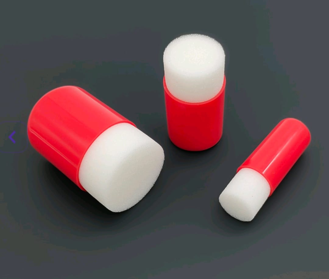 3pc Sponge with Handle Red HN9103