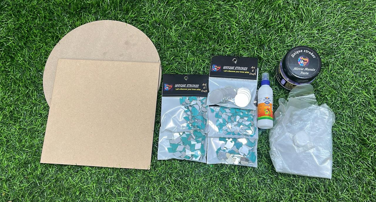 Unique Strokes Mirror Mosaic DIY kit