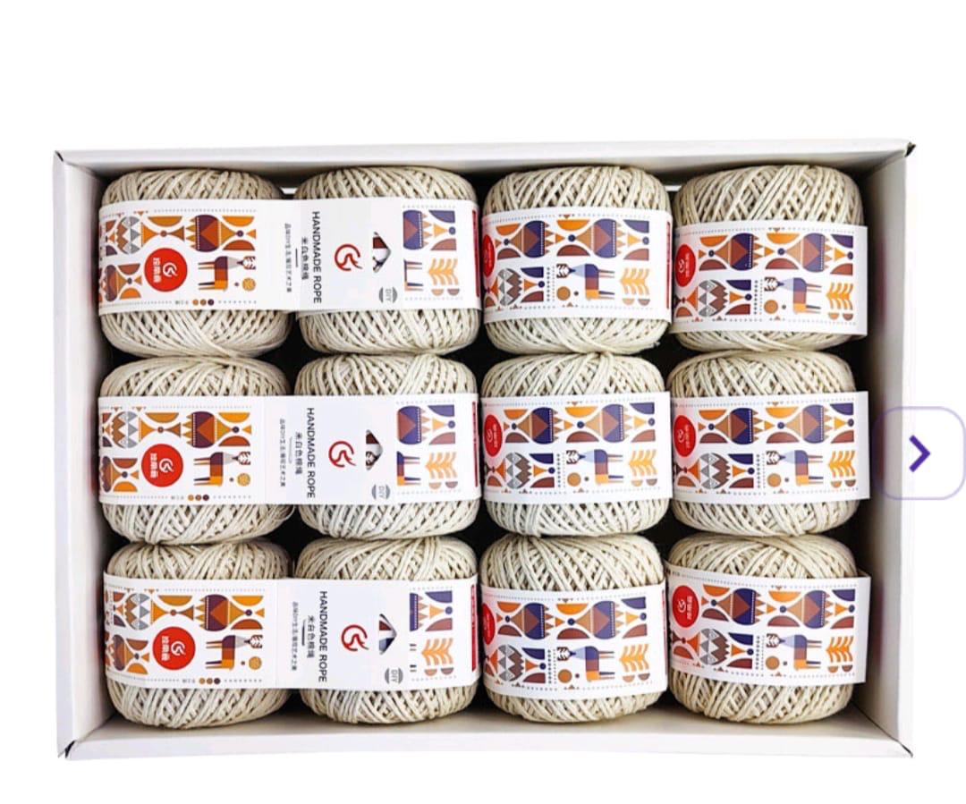 Unique Strokes Premium Twisted Cotton threads 50gm 1pc