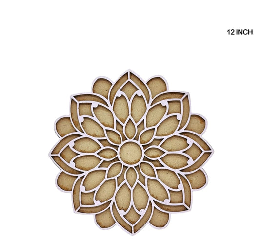 MDF Rangoli Cutout 12 Inch MR1212