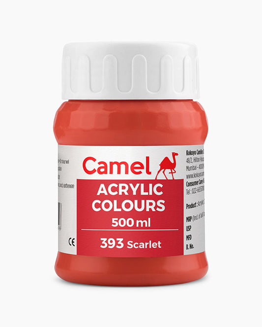 Camel Acrylic Colour 500ML Scarlet 393