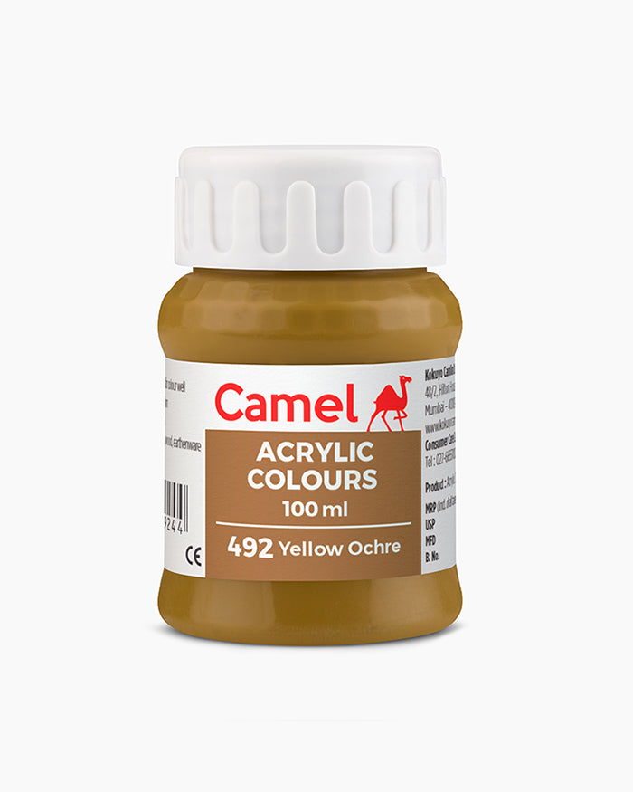 Camel Acrylic Colour 100ML Yellow Ochre 492