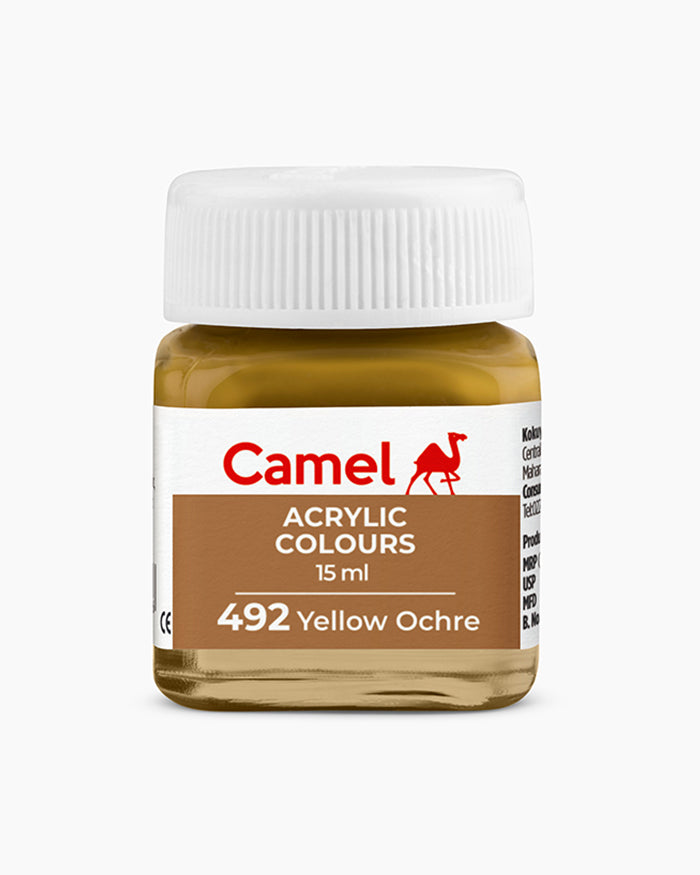 Camel Acrylic Colour 15ML Yellow Ochre 492