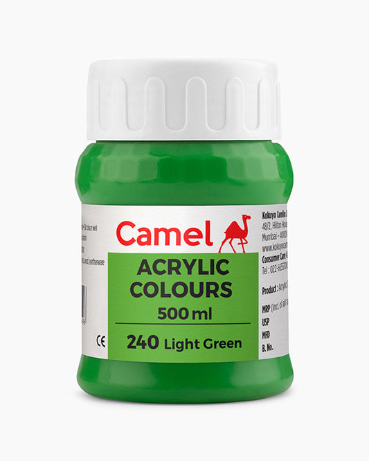 Camel Acrylic Colour 500ML Light Green 240