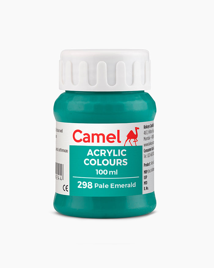 Camel Acrylic Colour 100ML Pale Emerald 298