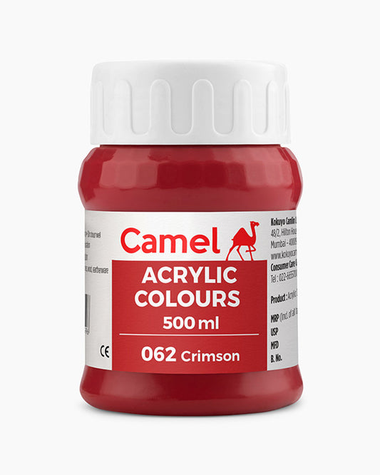 Camel Acrylic Colour 500ML Crimson 062