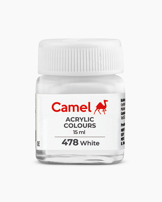 Camel Acrylic Colour 15ML White 478