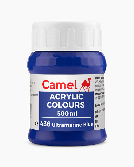 Camel Acrylic Colour 500ML Ultramarine Blue 436