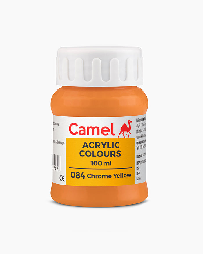 Camel Acrylic Colour 100ML Chrome Yellow 084