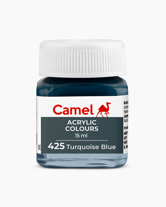 Camel Acrylic Colour 15ML Turquoise Blue 425