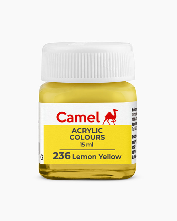 Camel Acrylic Colour 15ML Lemon Yellow 236