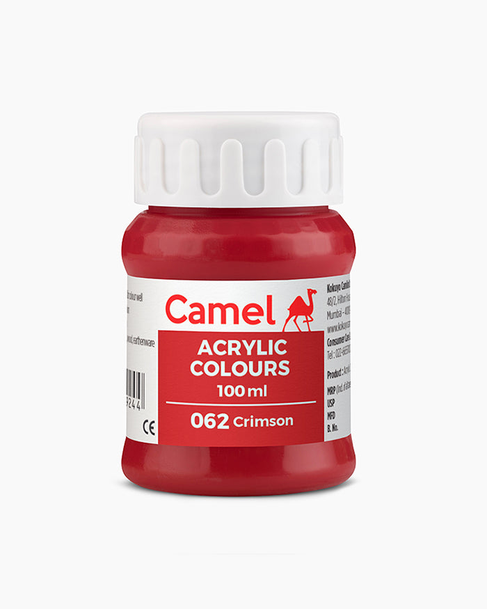 Camel Acrylic Colour 100ML Crimson 062