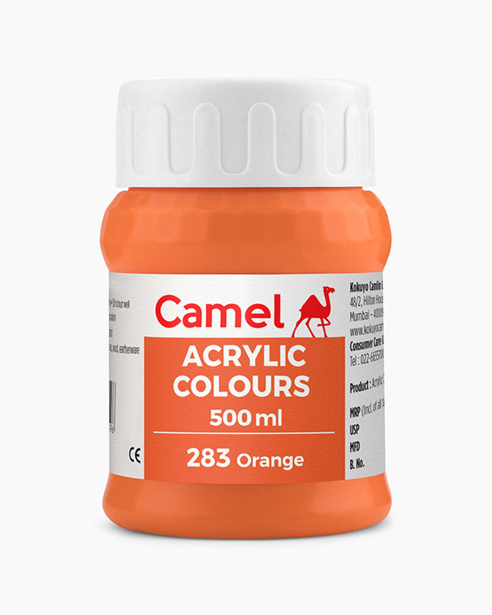 Camel Acrylic Colour 500ML Orange 283