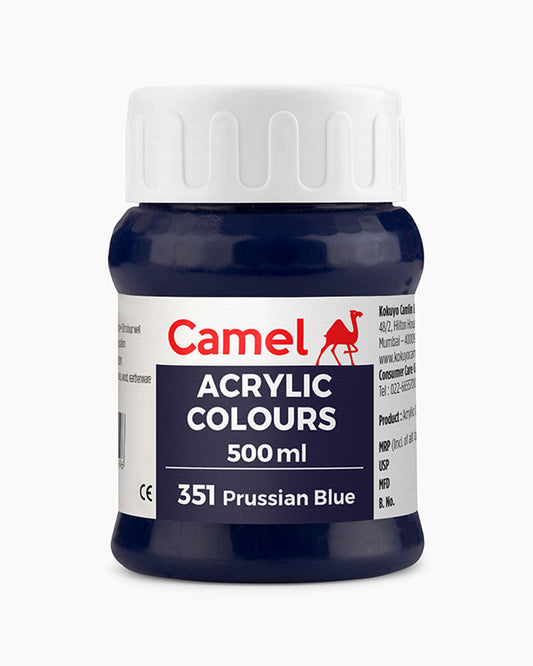 Camel Acrylic Colour 500ML Prussian Blue 351