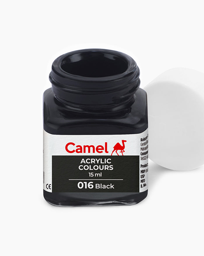 Camel Acrylic Colour  15ml Black