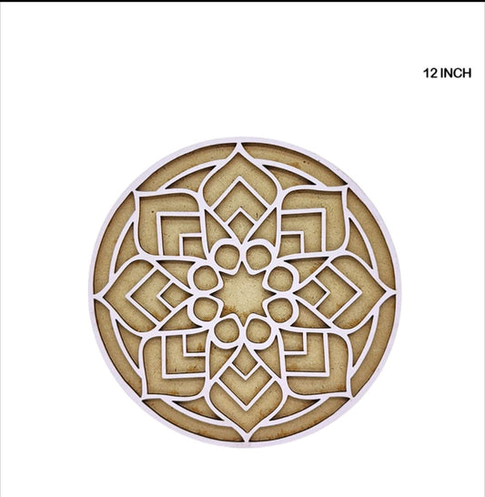 MDF Rangoli Cutout 12 Inch MR0712