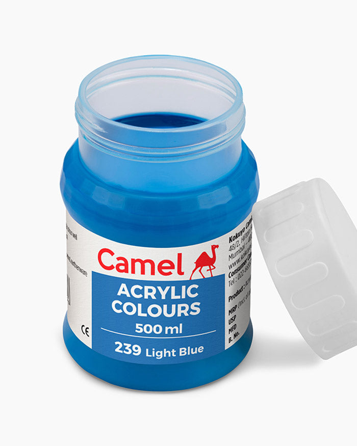 Camel Acrylic Colour 500ML Light Blue 239