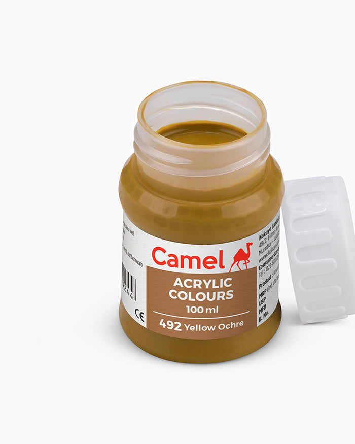 Camel Acrylic Colour 100ML Yellow Ochre 492