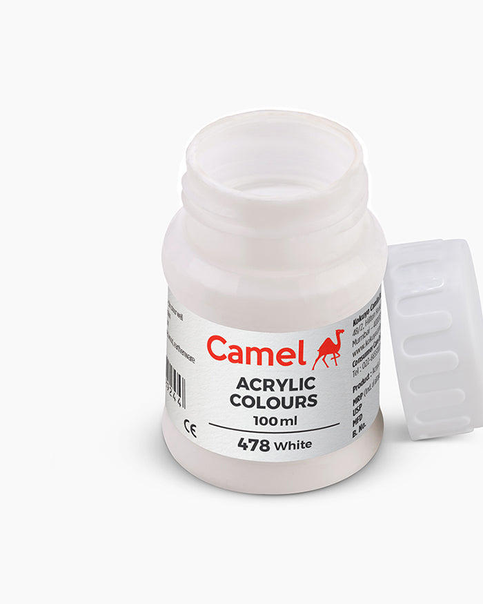 Camel Acrylic Colour 100ML White 478