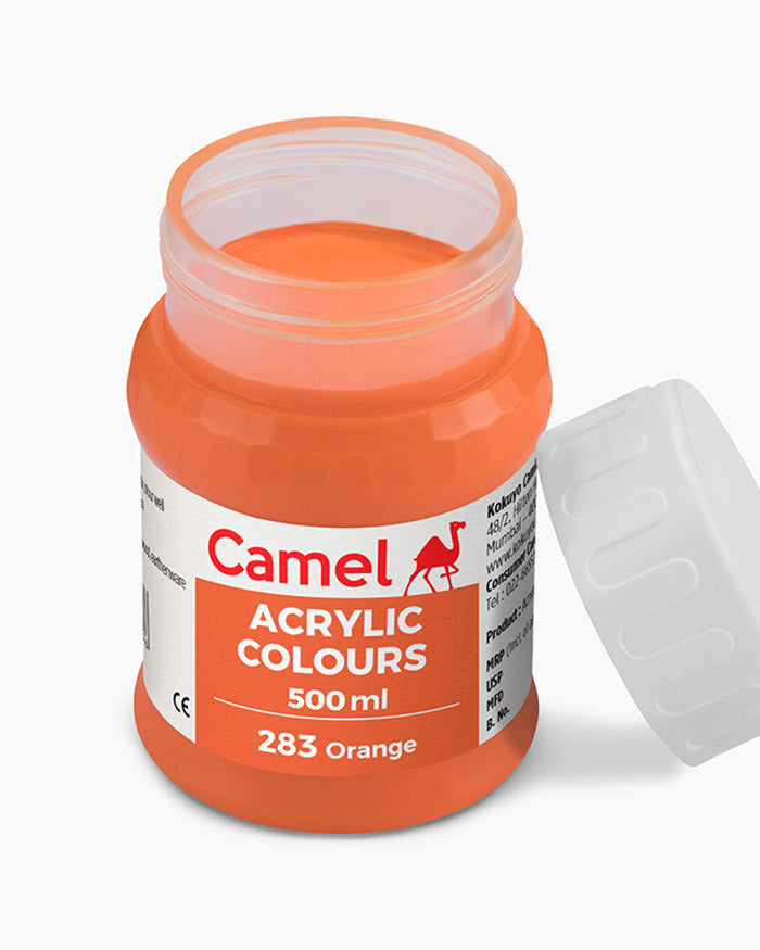 Camel Acrylic Colour 500ML Orange 283