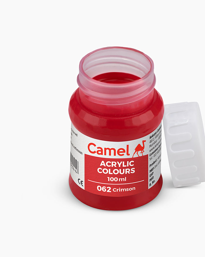 Camel Acrylic Colour 100ML Crimson 062