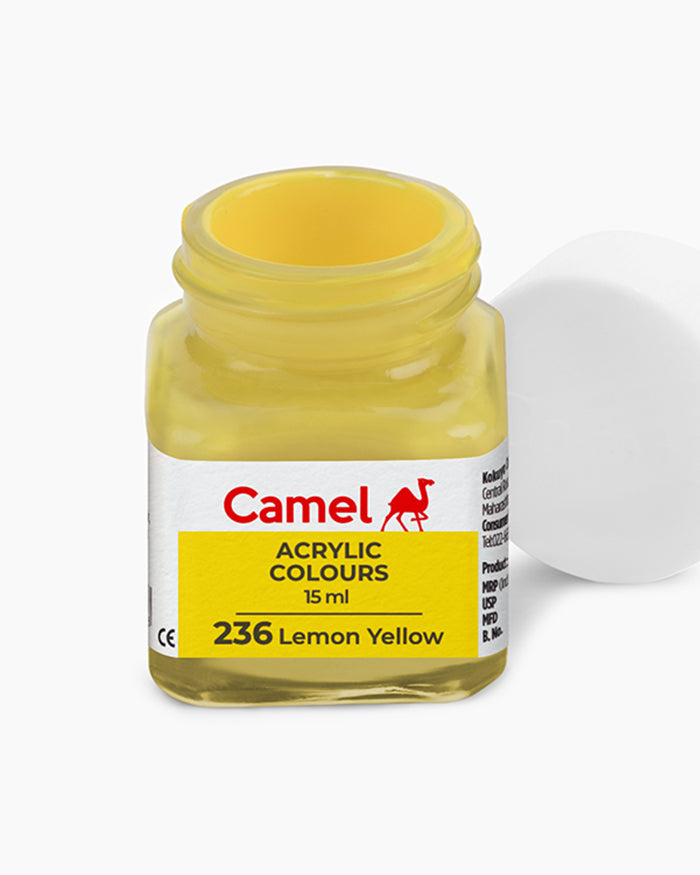 Camel Acrylic Colour 15ML Lemon Yellow 236