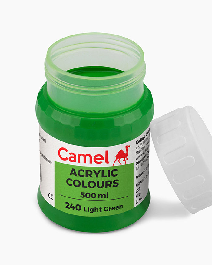 Camel Acrylic Colour 500ML Light Green 240