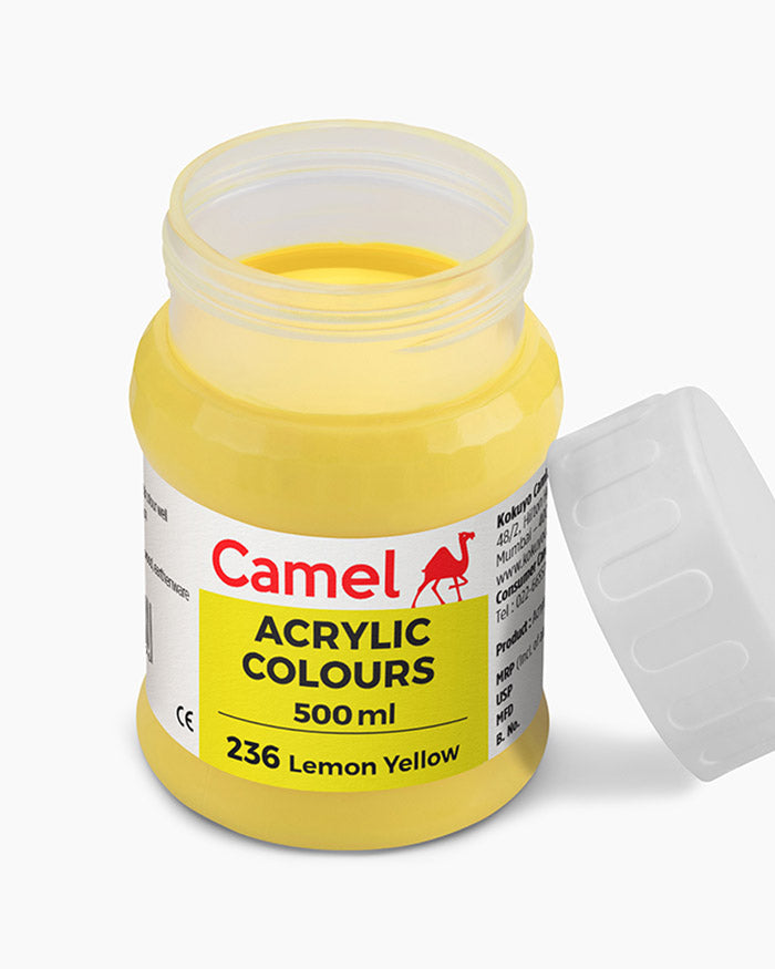 Camel Acrylic Colour 500ML Lemon Yellow 236