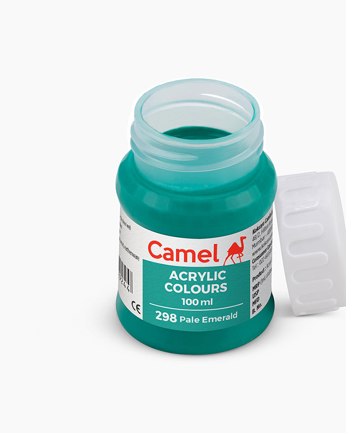 Camel Acrylic Colour 100ML Pale Emerald 298