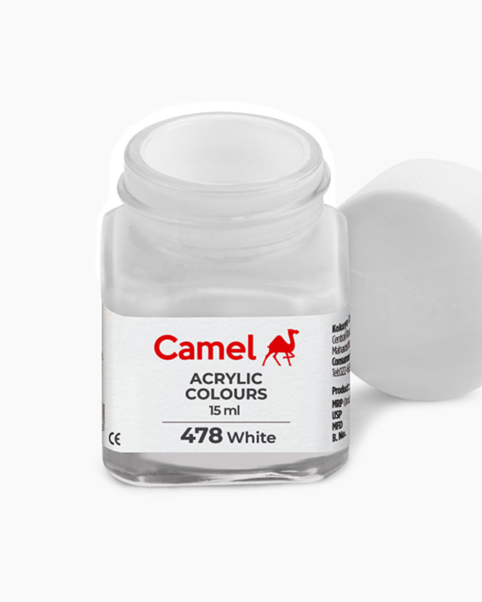 Camel Acrylic Colour 15ML White 478