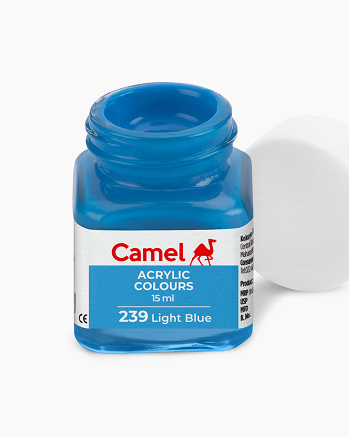 Camel Acrylic Colour 15ML Light Blue 239