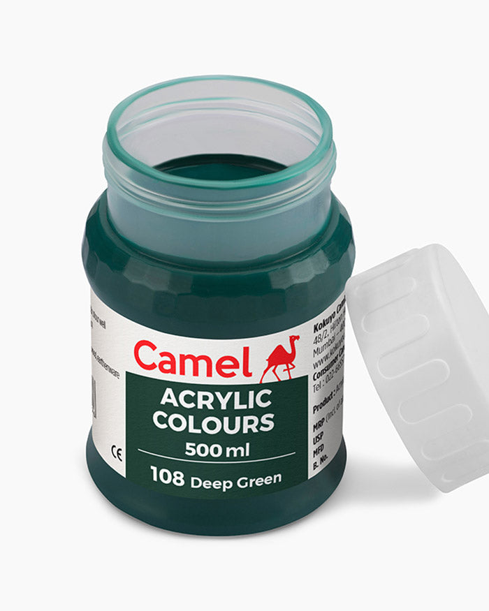 Camel Acrylic Colour 500ML Deep Green 108