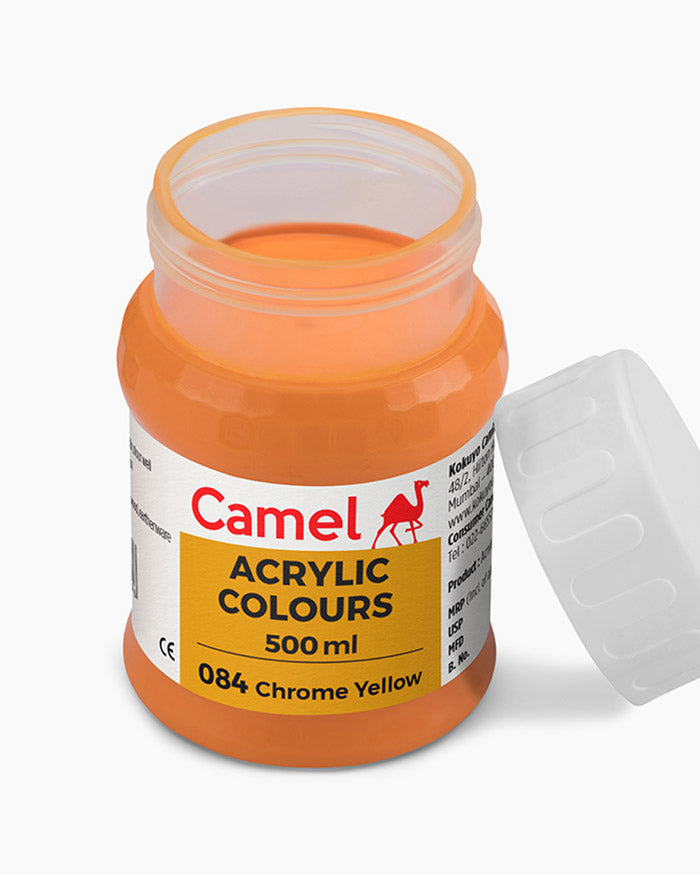 Camel Acrylic Colour 500ML Chrome Yellow 084