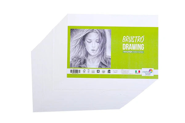 Brustro Sketching & Drawing Papers 200 GSM A4, 20 + 4 Free Sheets
