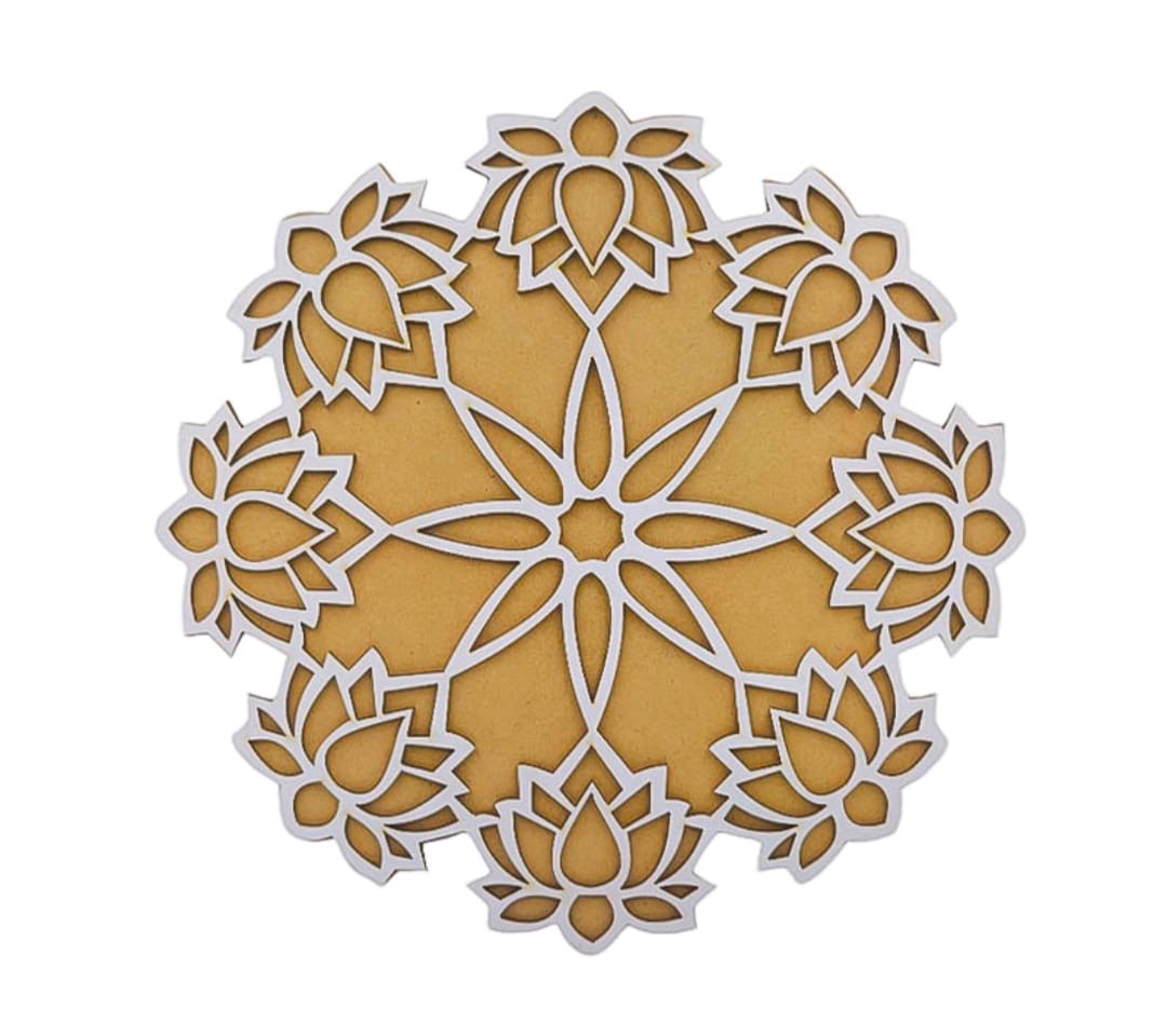 MDF Rangoli Cutout 12 Inch MR0612