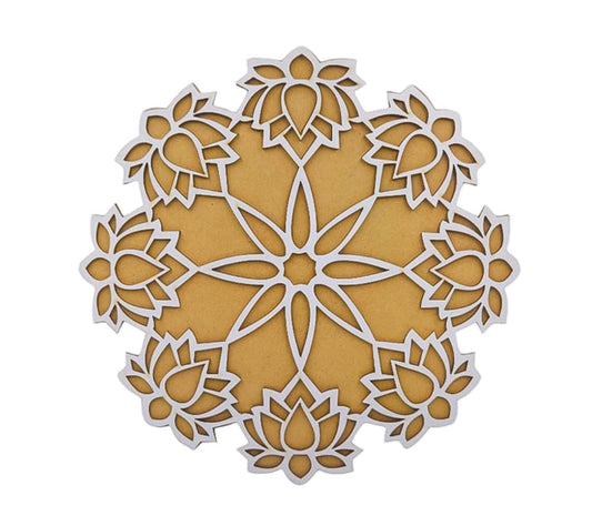 MDF Rangoli Cutout 12 Inch MR0612