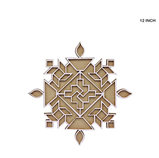 MDF Rangoli Cutout 12 Inch MR0212