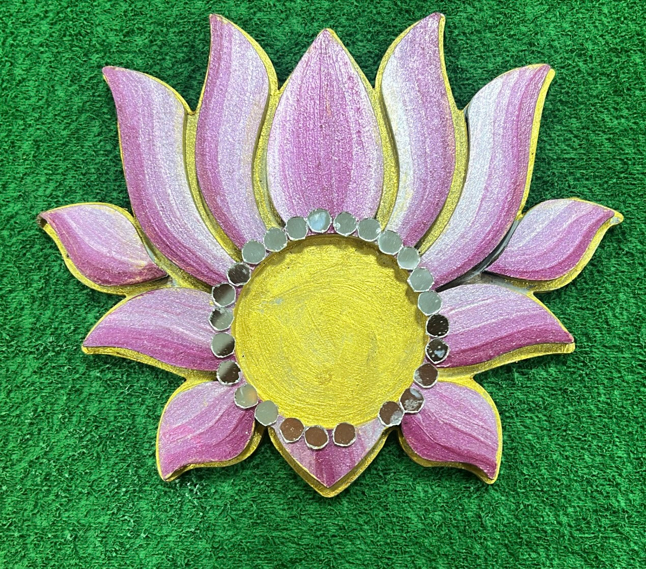 MDF T Candle Lotus 2pc 4 Inch (2layer of 4mm each)