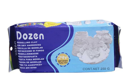 Dozen Air Dry Clay white 250g