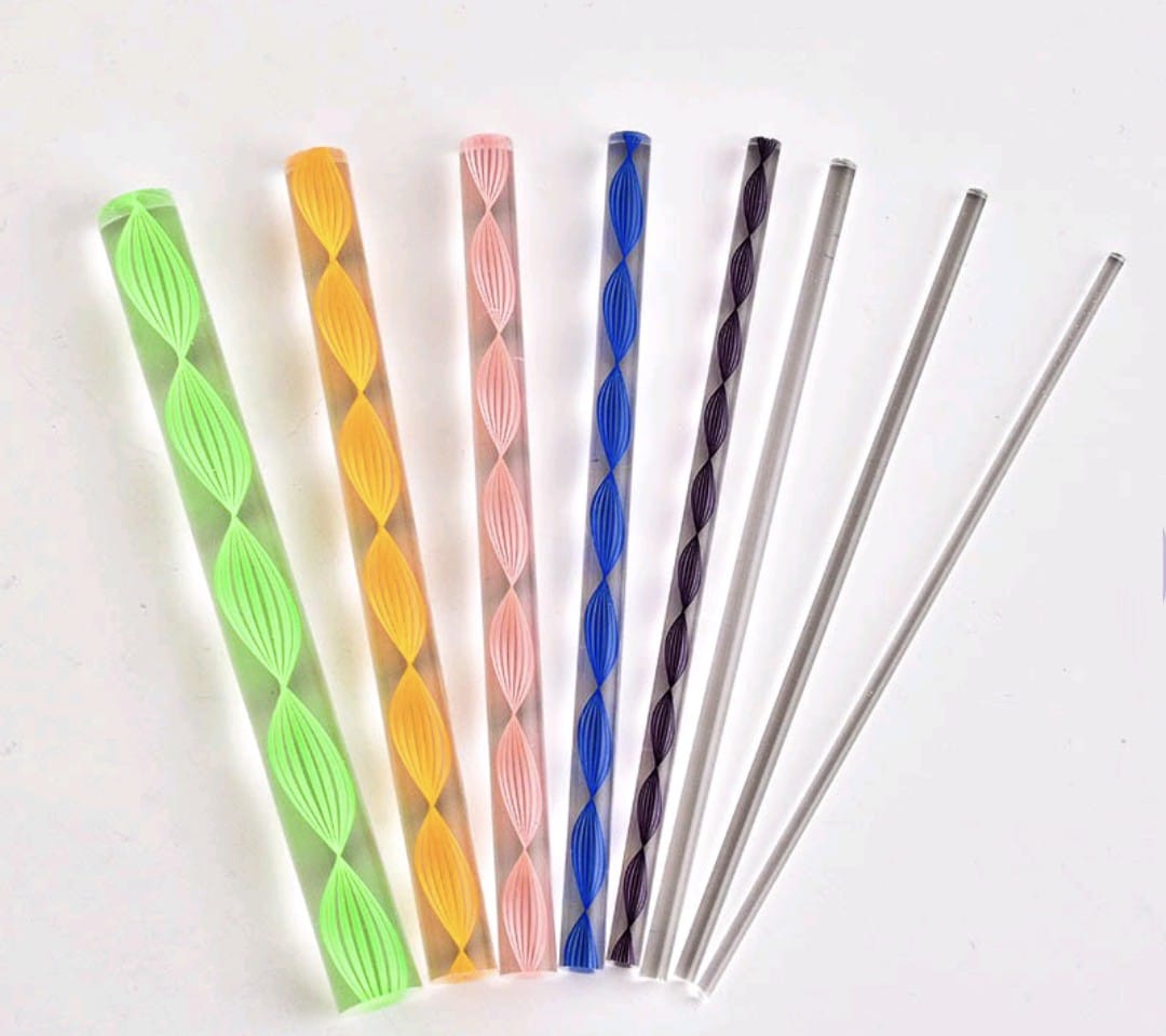 Dot Mandala Flat Tip Acrylic Handle Set Of 8 pc