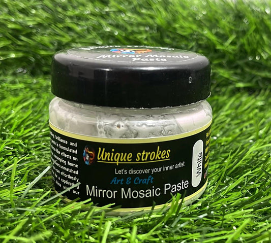 Unique Strokes Mirror Mosaic Paste White 100g