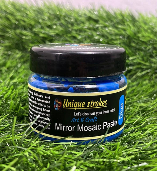 Unique Strokes Mirror Mosaic Paste Blue 100g