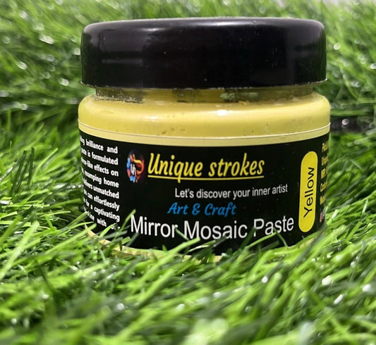 Unique Strokes Mirror Mosaic Paste Yellow 100g